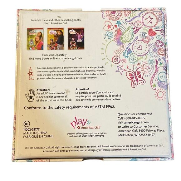 American Girl Truly Me Activity Box Game Wheel Pick a Color Craft Recipes - Picture 2 of 4